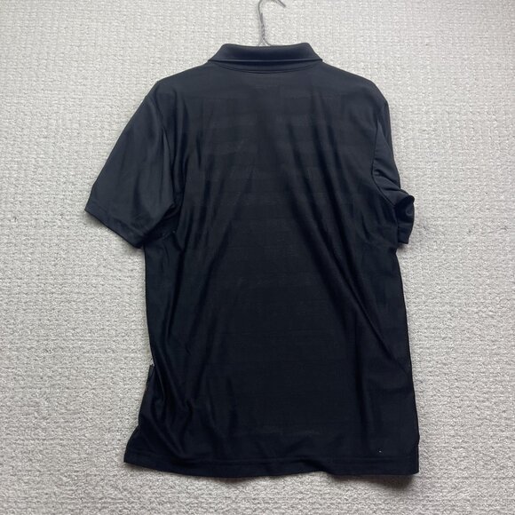 Head Golf Polo Shirt Men M Short Sleeve Black/Orange Striped Tennis Performance - Picture 10 of 10